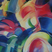 Flinders Blue oil on canvas 1000mm x 1000mm