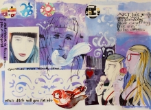 Gazing into your Soul - mixed media