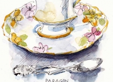 Paragon China Teacup watercolour on paper