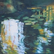 Deep Ripple oil on canvas 605mm x 605mm