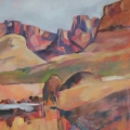 Drakensberg Mountains - oil on canvas 1000mm x 700mm