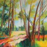 Light through the Trees - oil on canvas 510mm x 510mm